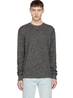 Rag and Bone Black and White Cashmere Haldon Sweater Size L